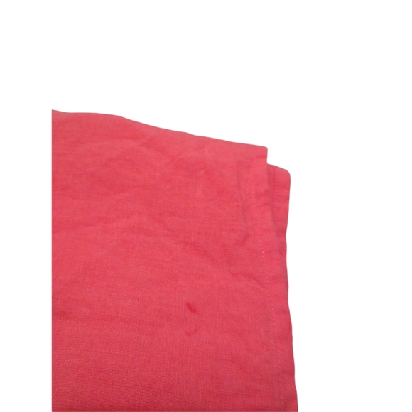 Eileen Fisher Womens Coral Pink 100% Irish Linen Sequin V-Neck Boho Tunic Top XS - Picture 16 of 16